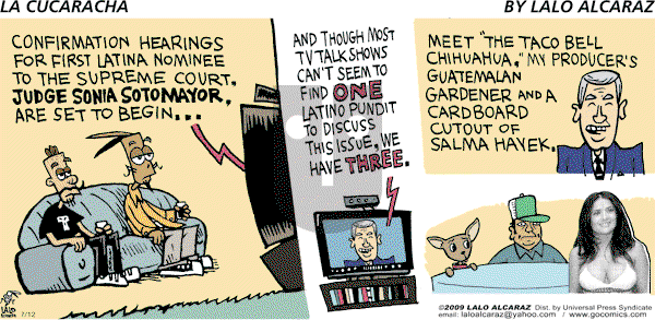 La Cucaracha on Sunday July 12, 2009 Comic Strip