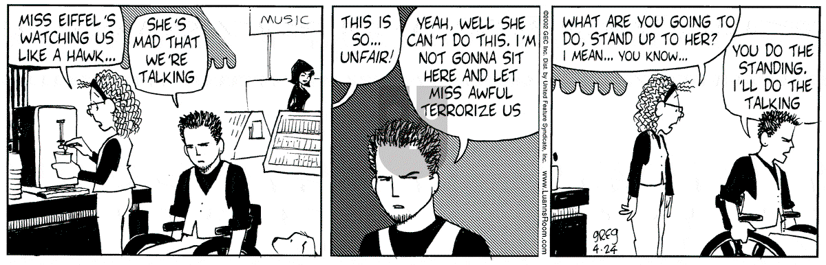 Luann - Wednesday April 24, 2002 Comic Strip