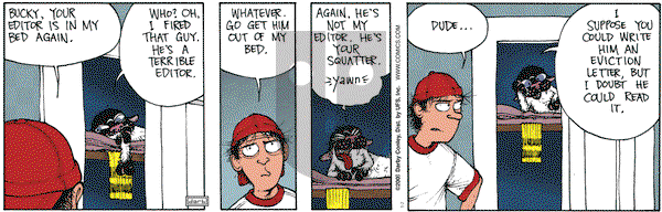 Get Fuzzy on Monday January 7, 2008 Comic Strip