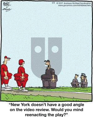 In the Bleachers on Friday May 5, 2017 Comic Strip