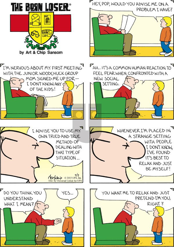 The Born Loser on Sunday May 5, 2013 Comic Strip