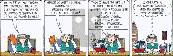 Cathy Classics on Saturday June 12, 2004 Comic Strip