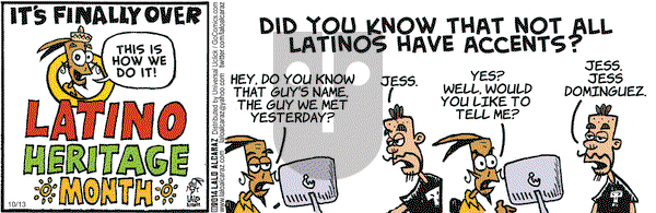 La Cucaracha on Monday October 13, 2014 Comic Strip
