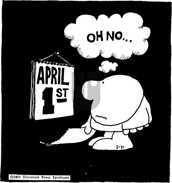 Ziggy - Sunday April 1, 1973 Comic Strip