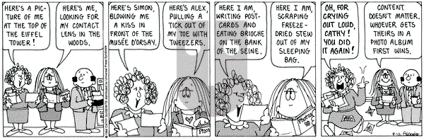 Cathy Classics on Friday August 12, 1994 Comic Strip