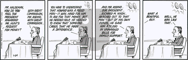 Doonesbury on Wednesday July 24, 1974 Comic Strip