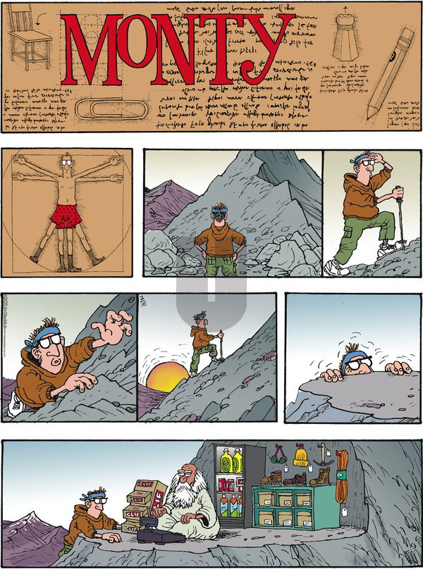 Monty on Sunday February 16, 2020 Comic Strip