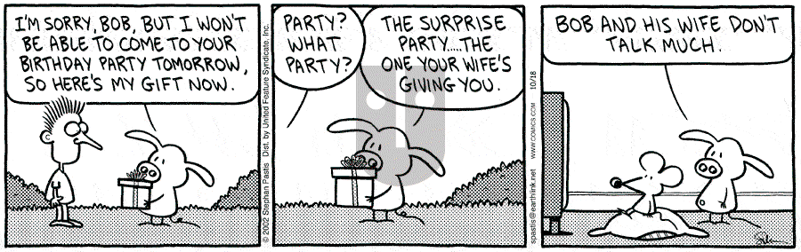 Pearls Before Swine - Friday October 18, 2002 Comic Strip