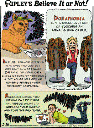 Ripley's Believe It or Not - Monday February 20, 2023 Comic Strip