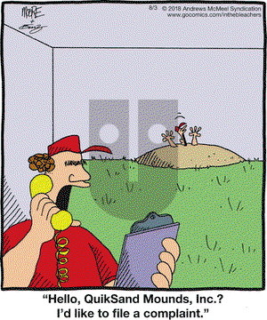 In the Bleachers on Friday August 3, 2018 Comic Strip