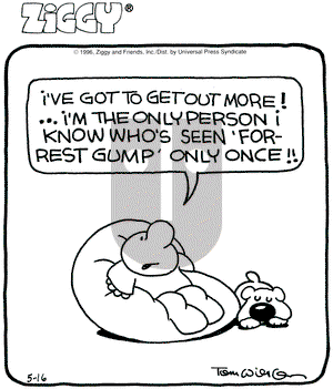 Ziggy on Thursday May 16, 1996 Comic Strip