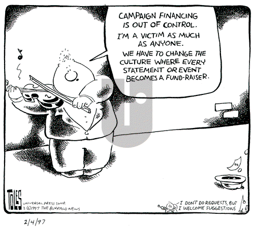 Tom Toles on Tuesday February 4, 1997 Comic Strip