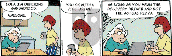 Lola on Friday April 20, 2018 Comic Strip