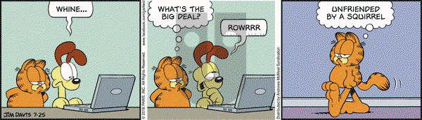 Garfield on Wednesday July 25, 2018 Comic Strip