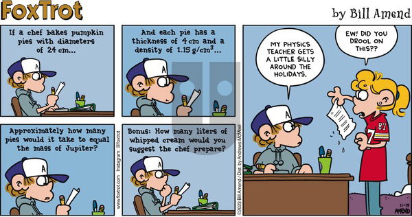 FoxTrot - Sunday November 19, 2023 Comic Strip