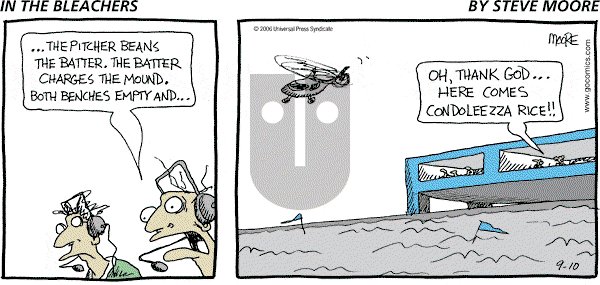 In the Bleachers - Sunday September 10, 2006 Comic Strip