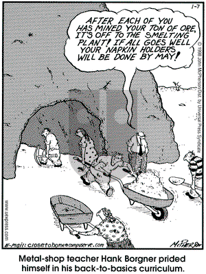 Close to Home on Wednesday January 20, 1999 Comic Strip