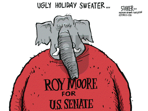 Jeff Stahler on Saturday December 9, 2017 Comic Strip