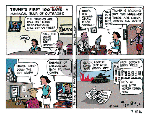 Ted Rall on Monday July 25, 2016 Comic Strip