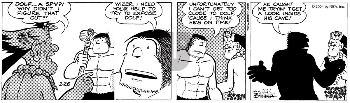 Alley Oop - Thursday February 26, 2004 Comic Strip