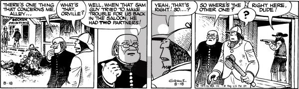 Alley Oop on Monday August 18, 1975 Comic Strip