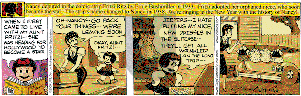 Nancy on Monday January 1, 2018 Comic Strip