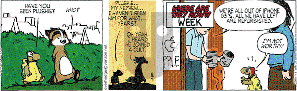 Over the Hedge on Monday August 4, 2008 Comic Strip