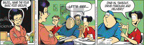 Baldo on Friday October 17, 2003 Comic Strip