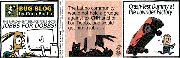 La Cucaracha on Friday December 4, 2009 Comic Strip