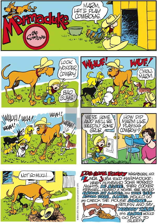 Marmaduke on Sunday December 2, 2012 Comic Strip