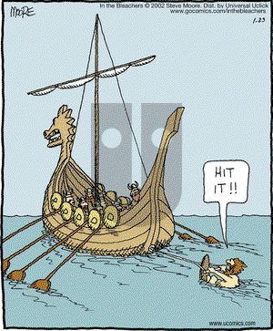 In the Bleachers on Thursday January 23, 2014 Comic Strip