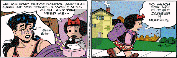 Nancy on Monday November 15, 2010 Comic Strip