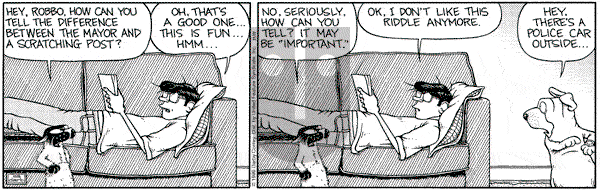 Get Fuzzy on Thursday November 11, 1999 Comic Strip