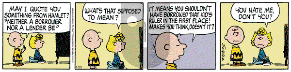 Peanuts - Thursday January 23, 2025 Comic Strip