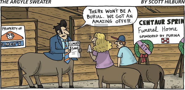 The Argyle Sweater on Sunday July 17, 2016 Comic Strip