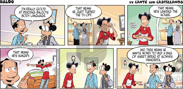 Baldo on Sunday April 28, 2019 Comic Strip
