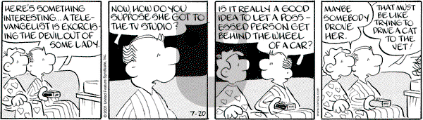 Drabble on Friday July 20, 2001 Comic Strip