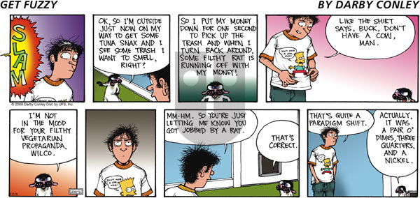 Get Fuzzy on Sunday December 6, 2009 Comic Strip