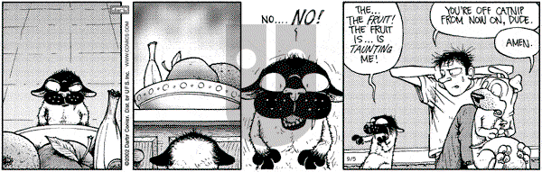 Get Fuzzy on Thursday September 5, 2002 Comic Strip