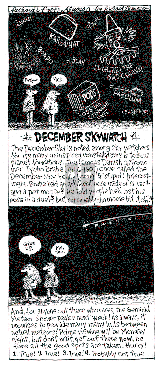 Richard's Poor Almanac on Friday December 4, 2015 Comic Strip