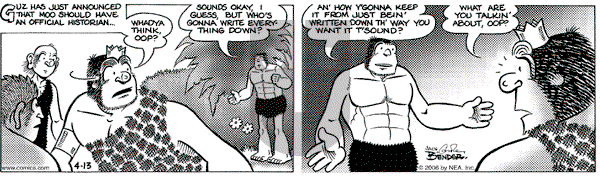 Alley Oop on Thursday April 13, 2006 Comic Strip