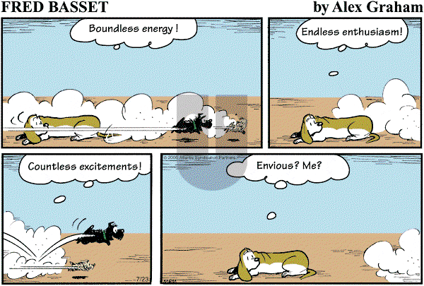 Fred Basset on Sunday July 23, 2006 Comic Strip
