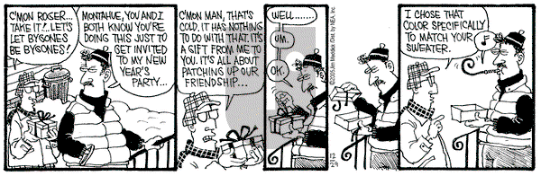 Monty on Thursday December 29, 2005 Comic Strip