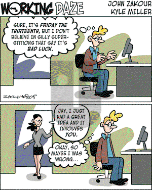 Working Daze on Friday July 13, 2007 Comic Strip