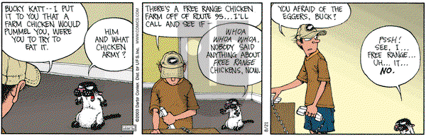 Get Fuzzy on Thursday August 21, 2003 Comic Strip