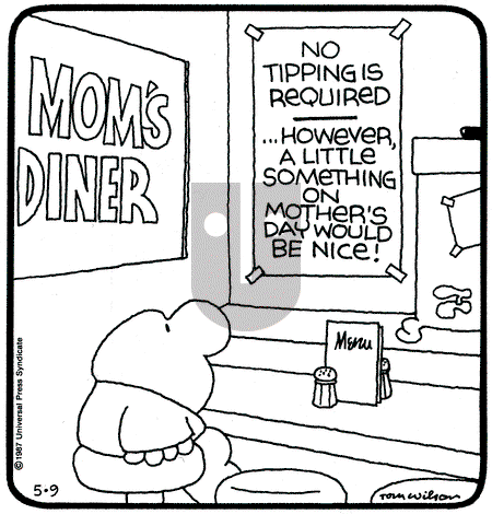 Ziggy - Saturday May 9, 1987 Comic Strip