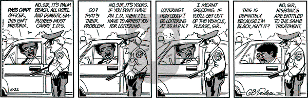 Doonesbury on Saturday June 22, 1985 Comic Strip