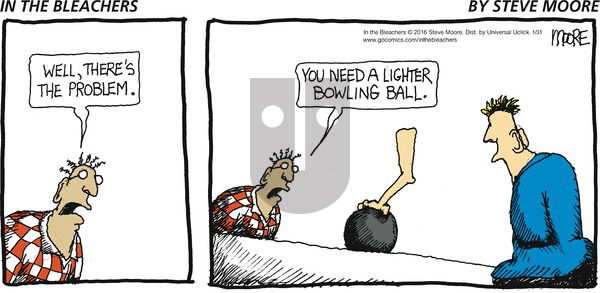 In the Bleachers on Sunday January 31, 2016 Comic Strip