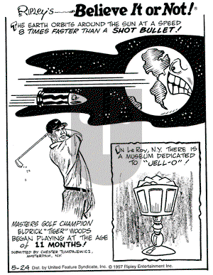 Ripley's Believe It or Not on Saturday May 24, 1997 Comic Strip