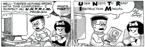 Nancy on Tuesday June 13, 2000 Comic Strip